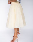 Yellow Drop Waist Tulle Skirt