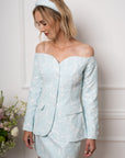 Blue Jaquard Jacket