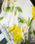 Silk Floral Print Scarf