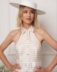 White Tilt Hat