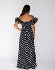 Off The Shoulder Polka Dot Ruffle Top