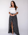 Polka Dot Wrap Skirt
