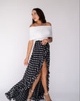 Polka Dot Wrap Skirt