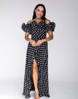 Off The Shoulder Polka Dot Ruffle Top