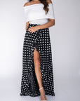 Polka Dot Wrap Skirt