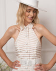 White Tilt Hat