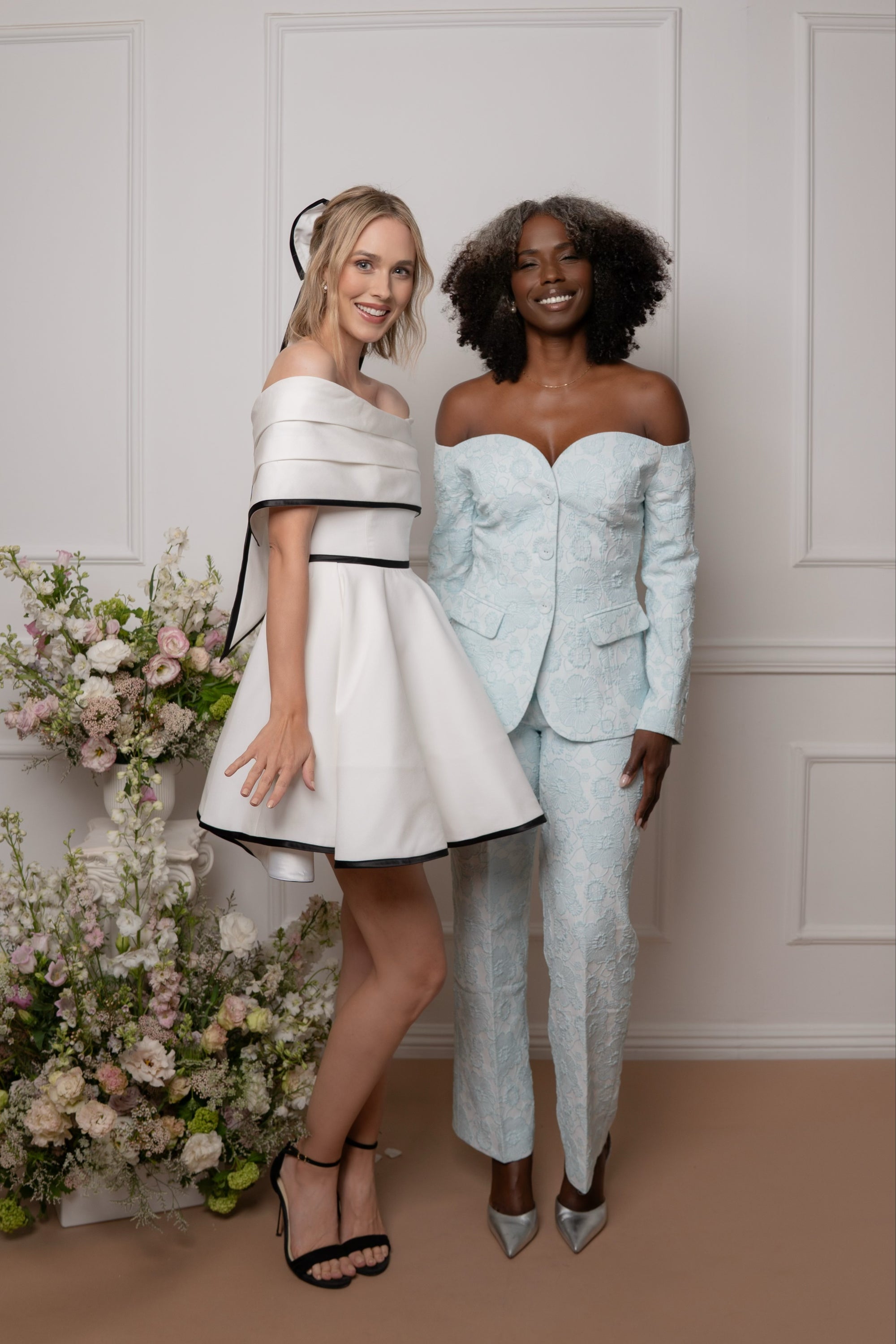 White Dress With Black Trim Elouise Keene White Dress With Black Trim Elouise Keene