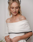 White Dress With Black Trim