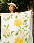 Silk Floral Print Scarf